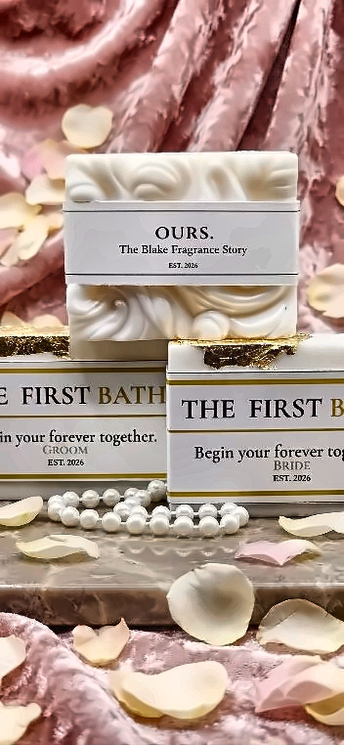 The First Bath bride and groom artisan soaps from The Blake Fragrance Story