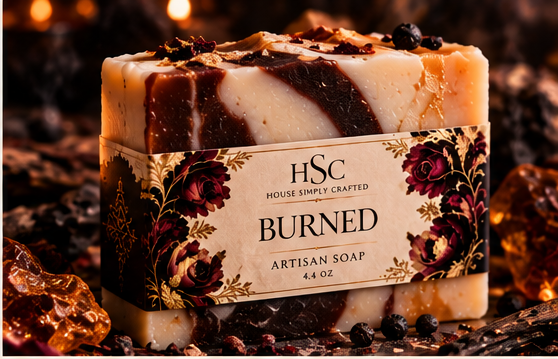 Burned artisan soap