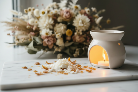 Sunwashed Story Petals and Wax Shavings