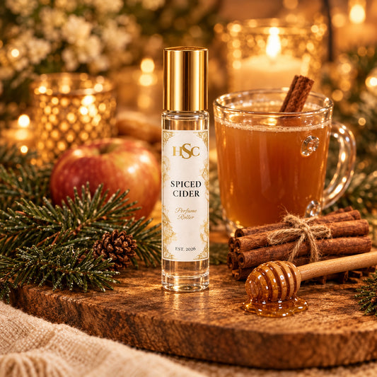 Spiced Cider fragrance roller with pine, cinnamon and honey, House Simply Crafted