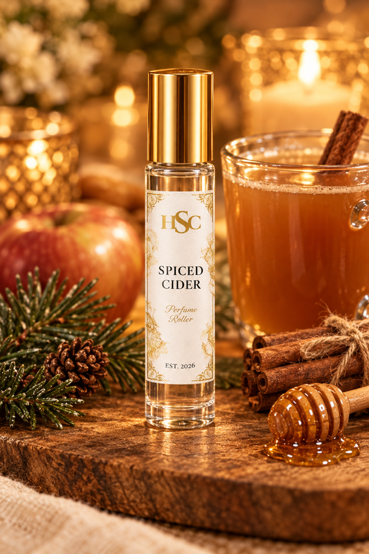 Spiced Cider fragrance roller with pine, cinnamon and honey, House Simply Crafted