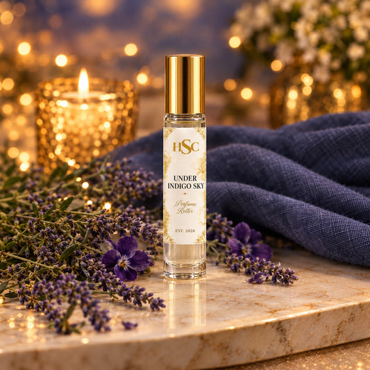 Under Indigo Sky fragrance roller with lavender and violet, House Simply Crafted